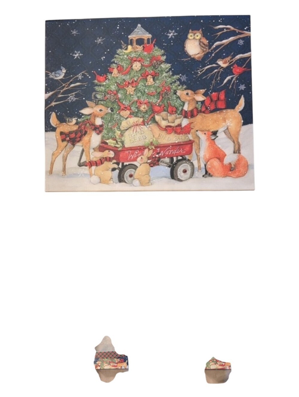 Holiday Decorative Storage Winter Deer Box